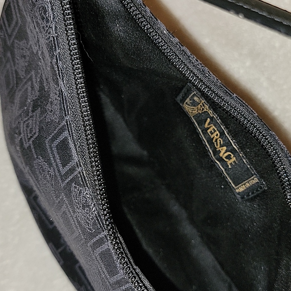 Small Black Genuine Versace Evening Bag - image 4